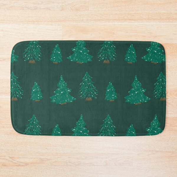 Item preview, Christmas trees on green designed and sold by katerosestudios.