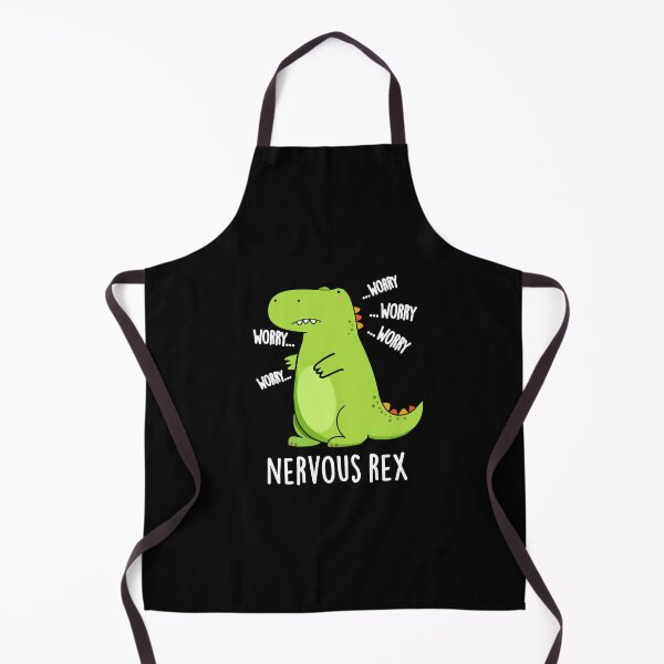 Item preview, Nervous Rex TRex Funny Dinosaur Puns (Dark BG) designed and sold by punnybone.