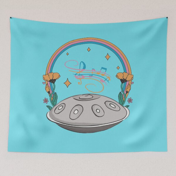 Item preview, Floral Handpan Hang Drum Rav Vast Instrument  designed and sold by MrEddie10.