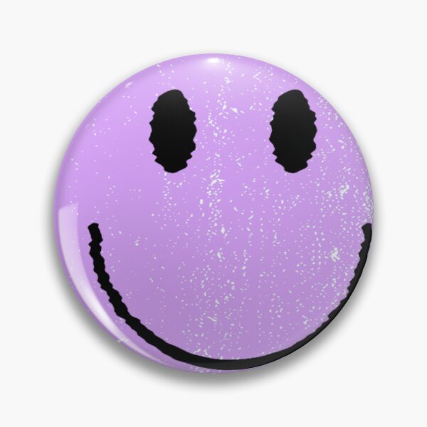 Item preview, Purple Retro Smiley Happy Face Crayon designed and sold by SundaySoup.
