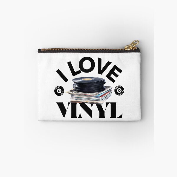 Item preview, I Love Vinyl (black) designed and sold by Discothreadz.