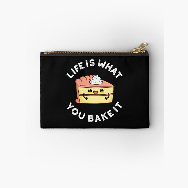 Item preview, Life Is What You Bake It Funny Food Puns (Dark BG) designed and sold by punnybone.