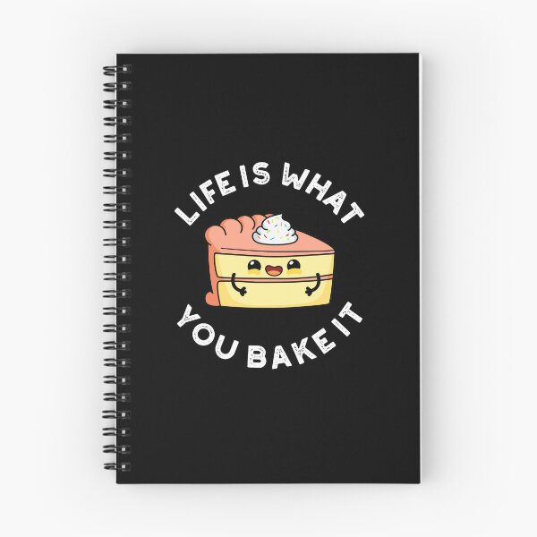 Item preview, Life Is What You Bake It Funny Food Puns (Dark BG) designed and sold by punnybone.