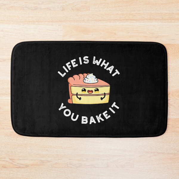 Item preview, Life Is What You Bake It Funny Food Puns (Dark BG) designed and sold by punnybone.