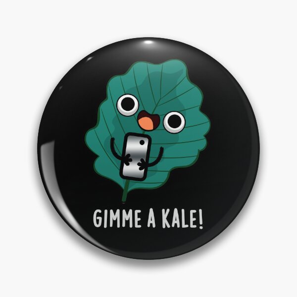 Item preview, Gimme A Kale Funny Veggie Puns (Dark BG) designed and sold by punnybone.