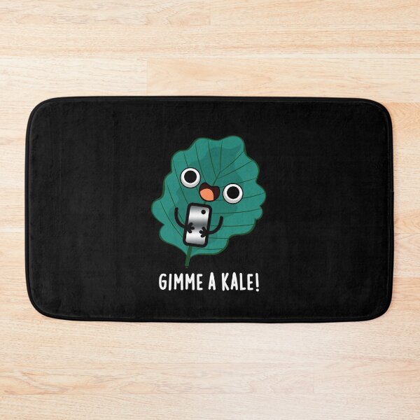 Item preview, Gimme A Kale Funny Veggie Puns (Dark BG) designed and sold by punnybone.