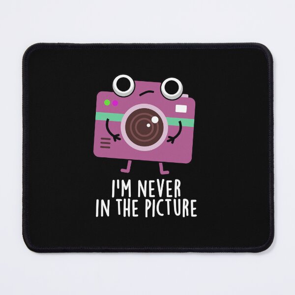 Item preview, I'm Never In The Picture Funny Camera Puns (Dark BG) designed and sold by punnybone.