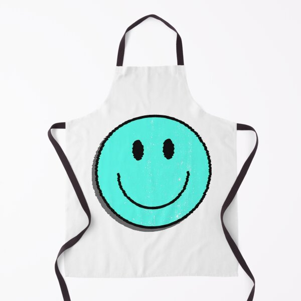 Artikelvorschau, Aqua-blauer klassischer Retro Smiley-glücklicher Gesichts-Zeichenstift entworfen und verkauft von SundaySoup.