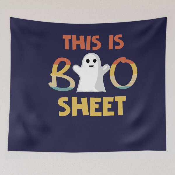 Item preview, This Is Boo Sheet Ghost Retro Halloween designed and sold by Simeon	 Dorelus.