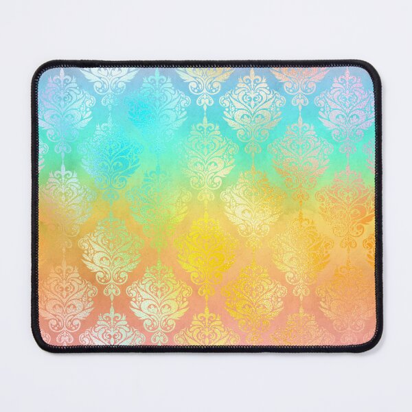 Item preview, Rainbow Pattern of Shimmery Damask Motif designed and sold by LDTreasures.