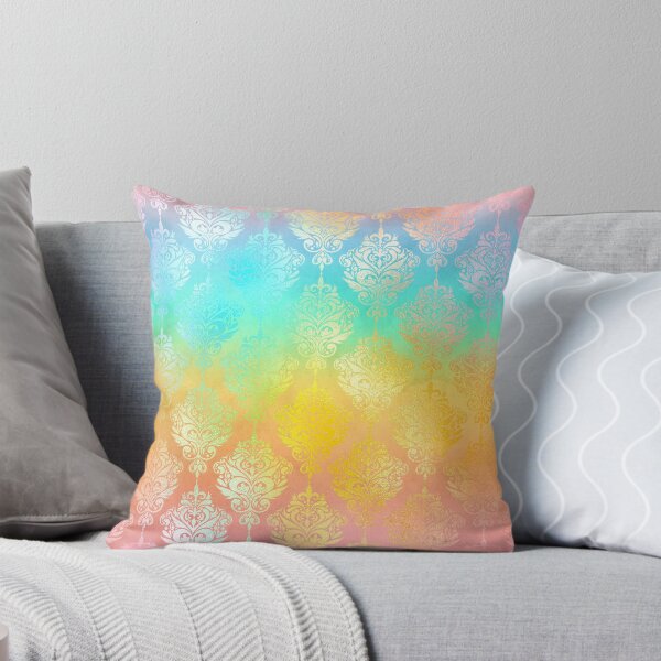 Item preview, Rainbow Pattern of Shimmery Damask Motif designed and sold by LDTreasures.