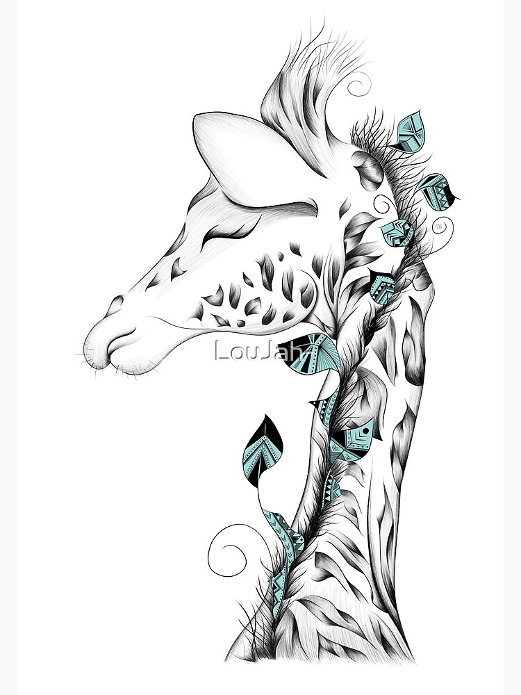 Poetic Giraffe by LouJah-