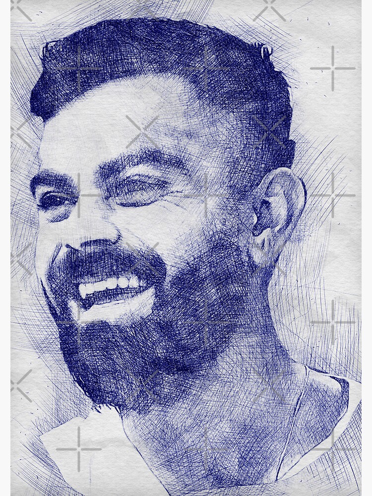 Artwork | Virat Kohli Art Work Potrait | Freeup