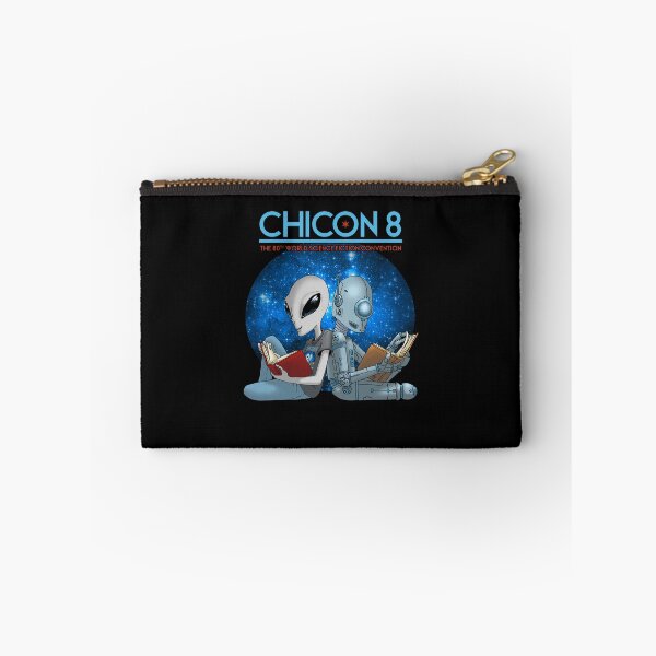 Item preview, Chicon 8 Alien and Robot Reading Classic T-Shirt designed and sold by JeremyEdwards1.