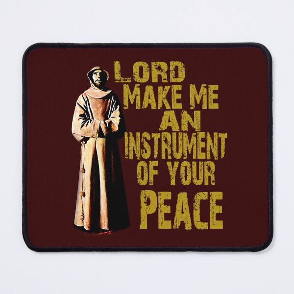 Item preview, St Francis of Assisi quote Instrument of Peace designed and sold by hispanicworld.
