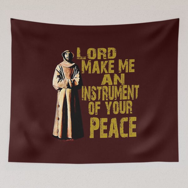 Item preview, St Francis of Assisi quote Instrument of Peace designed and sold by hispanicworld.