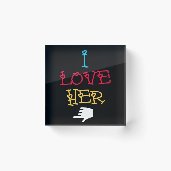 Item preview, I love her designed and sold by Nora Gad.