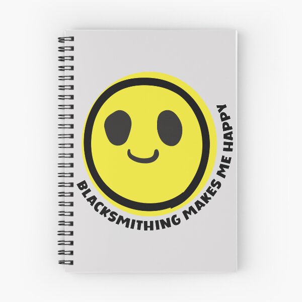Item preview, Blacksmithing makes me happy smile yellow face metal worker gift designed and sold by MetalicBabe.
