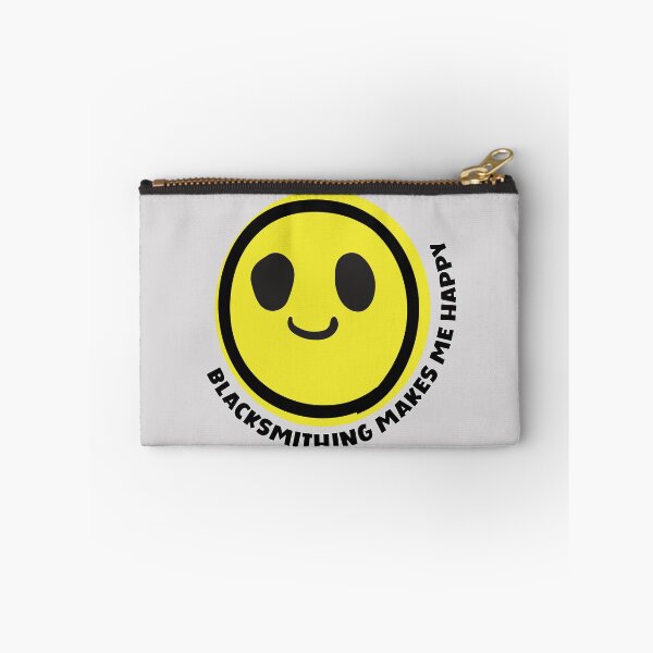 Item preview, Blacksmithing makes me happy smile yellow face metal worker gift designed and sold by MetalicBabe.