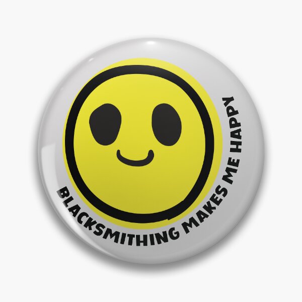 Item preview, Blacksmithing makes me happy smile yellow face metal worker gift designed and sold by MetalicBabe.