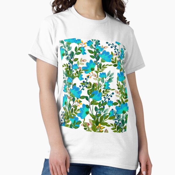 Blue #redbubble #decor #buyart Classic T-Shirt