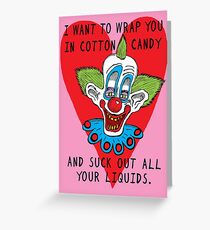 Killer Klown Love Greeting Card