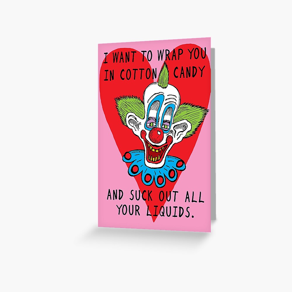 Killer Klown Love Greeting Card