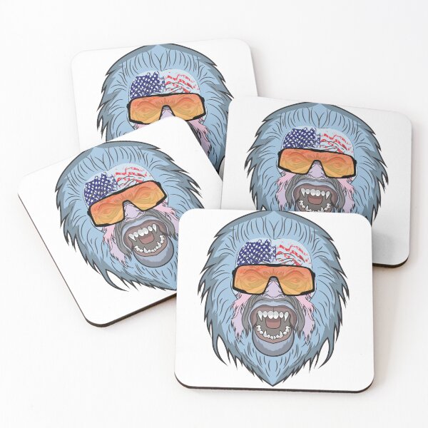Item preview, Yeti illustration with goggles  designed and sold by mohammed raihanul alam.