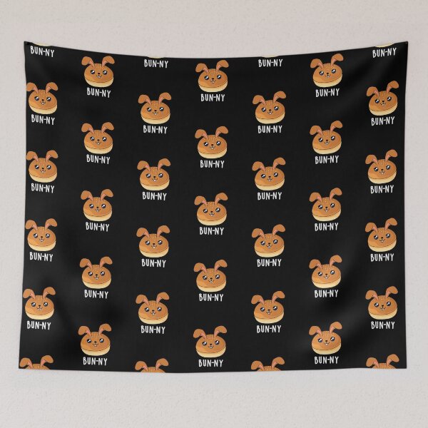 Item preview, Bun-ny Funny Bunny Rabbit Puns (Dark BG) designed and sold by punnybone.