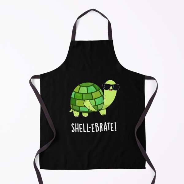 Item preview, Shell-ebrate Tortoise Funny Animal Puns (Dark BG) designed and sold by punnybone.