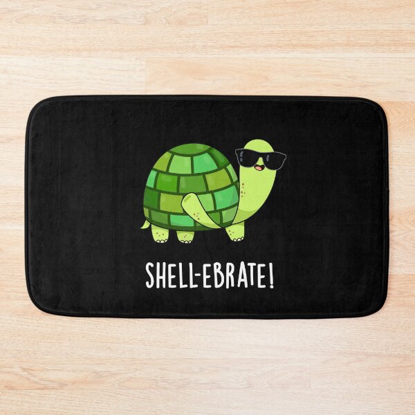Item preview, Shell-ebrate Tortoise Funny Animal Puns (Dark BG) designed and sold by punnybone.