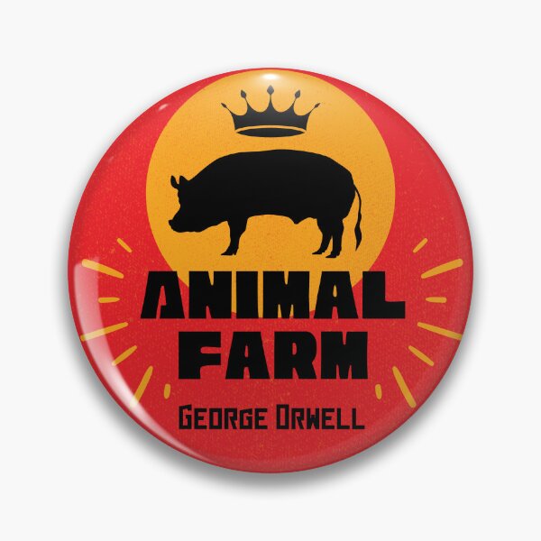 Item preview, Animal Farm - George Orwell Classic Dystopian Satire Literature Book Simple Minimal Aesthetic designed and sold by weboftigers.