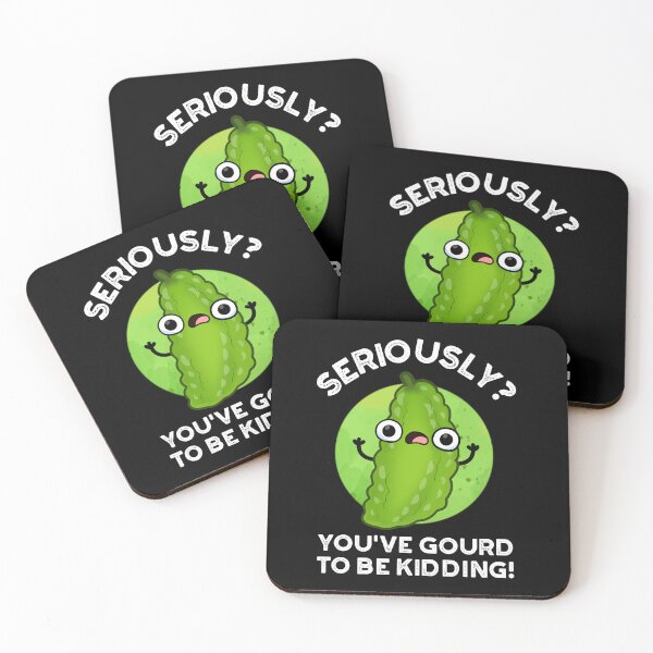 Item preview, You've Gourd To Be Kidding Funny Veggie Puns (Dark BG) designed and sold by punnybone.