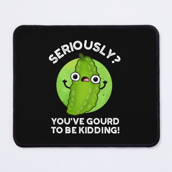 Item preview, You've Gourd To Be Kidding Funny Veggie Puns (Dark BG) designed and sold by punnybone.