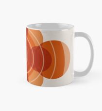 Earthy Red Scandinavian Floral Design Mug