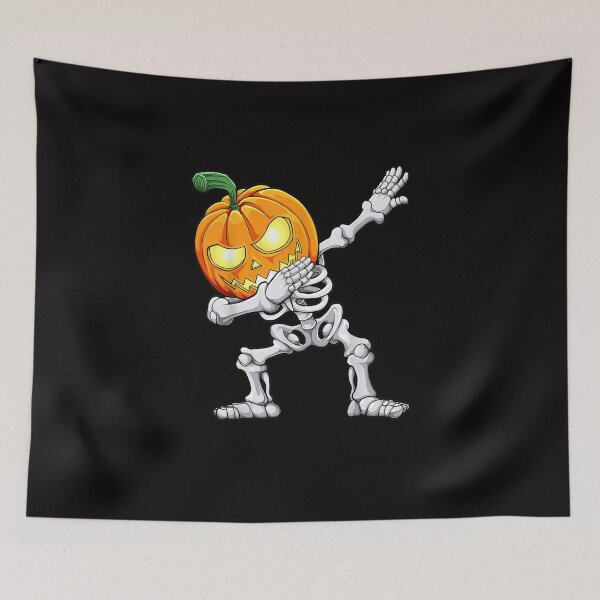 Item preview, Dabbing Skeleton Scary Pumpkin Jack O Lantern designed and sold by arnulfonelia515.
