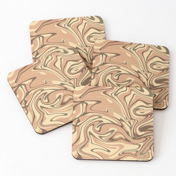 Item preview, Peach Copper Liquid Marble  Abstract Pattern designed and sold by Tamas Das.