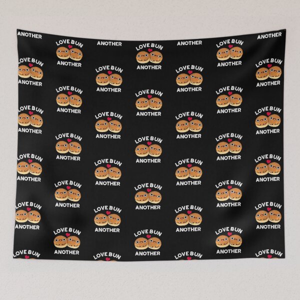 Item preview, Love Bun Another Funny Food Puns (Dark BG) designed and sold by punnybone.