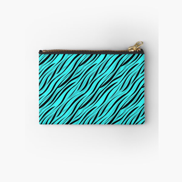 Item preview, Black and turquoise abstract textiles designed and sold by fuzzyfox.
