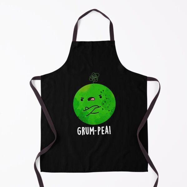 Item preview, Grum-pea Grumpy Pea Funny Veggie Puns (Dark BG) designed and sold by punnybone.