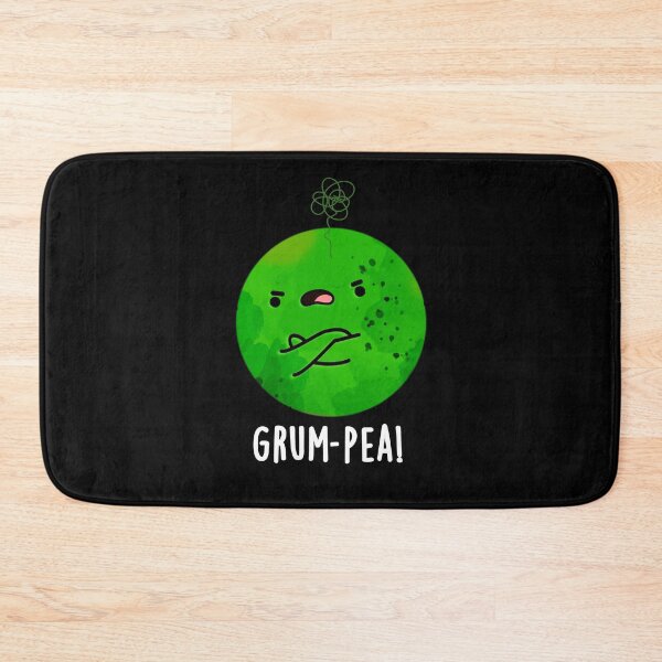 Item preview, Grum-pea Grumpy Pea Funny Veggie Puns (Dark BG) designed and sold by punnybone.
