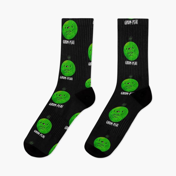 Item preview, Grum-pea Grumpy Pea Funny Veggie Puns (Dark BG) designed and sold by punnybone.