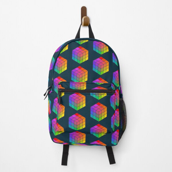 Item preview, rainbow puzzle rubik's cube designed and sold by bees-illustrate.