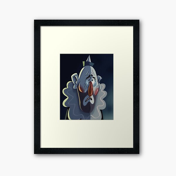 Gravity Falls Crying Clown Portrait Replica Framed Art Print