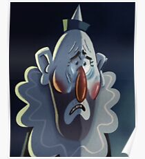 Gravity Falls Crying Clown Portrait Replica Poster