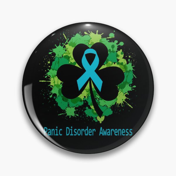 Item preview, Panic Disorder Awareness Clover Ribbon Happy Patricks Day Support Panic Disorder Warrior Gifts designed and sold by Tammyilaria.