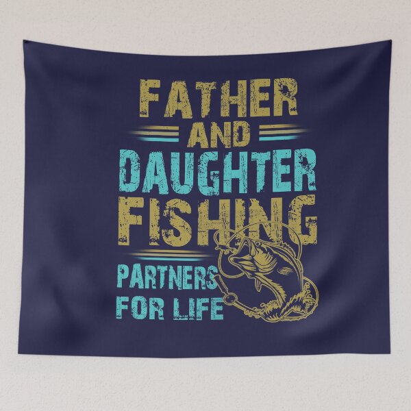 Item preview, Fisherman Dad and Daughter Fishing Partners For Life designed and sold by Simeon	 Dorelus.
