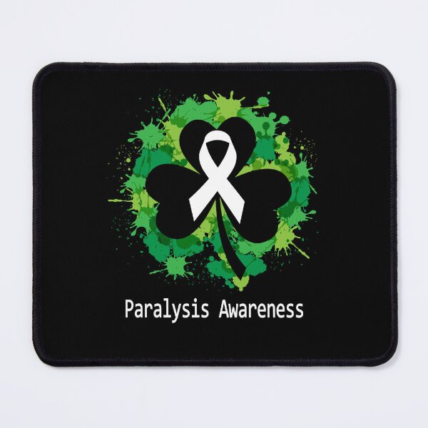 Item preview, Paralysis Awareness Clover Ribbon Happy Patricks Day Support Paralysis Warrior Gifts designed and sold by Tammyilaria.