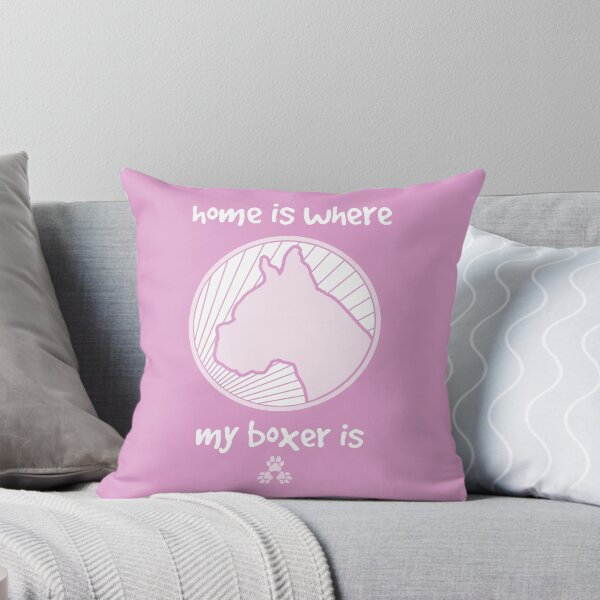 Item preview, Home is where my BOXER is - Pink designed and sold by ThreePuppers.