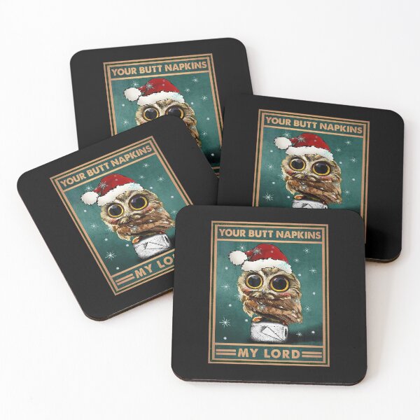 Item preview, Owl Christmas Vintage Your Butt Napkins My Lord designed and sold by kryshlomackv25.